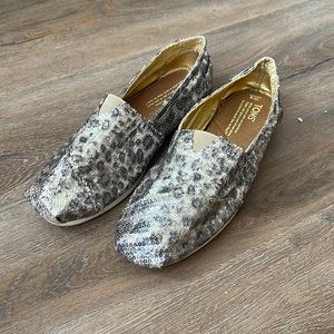 Tom’s sequin leopard shoes